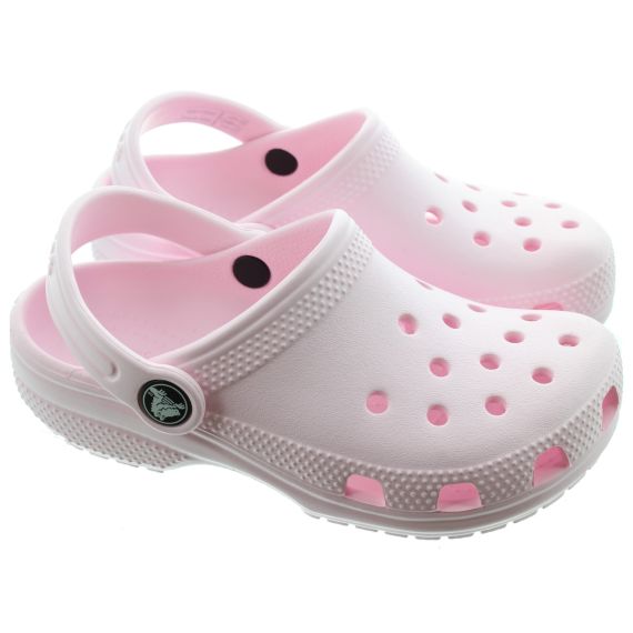 CROCS Kids Classic Clogs In Pink Milk