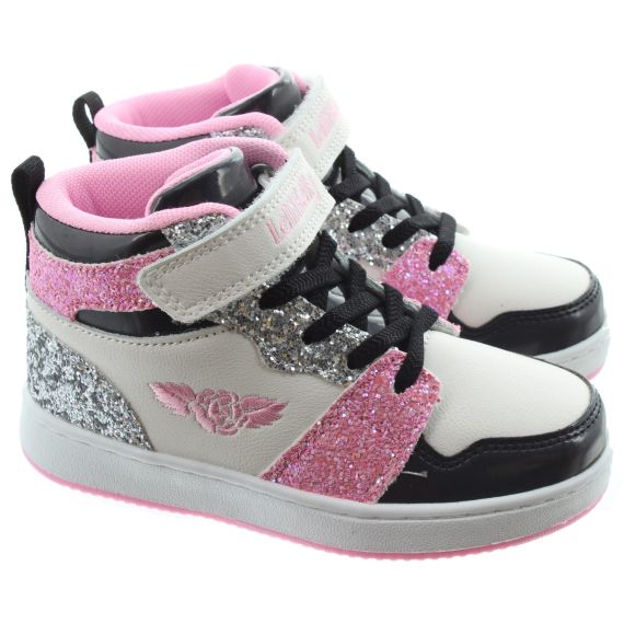 LELLI KELLY Kids LK4416 Gaia Baseball Boots In White Multi 