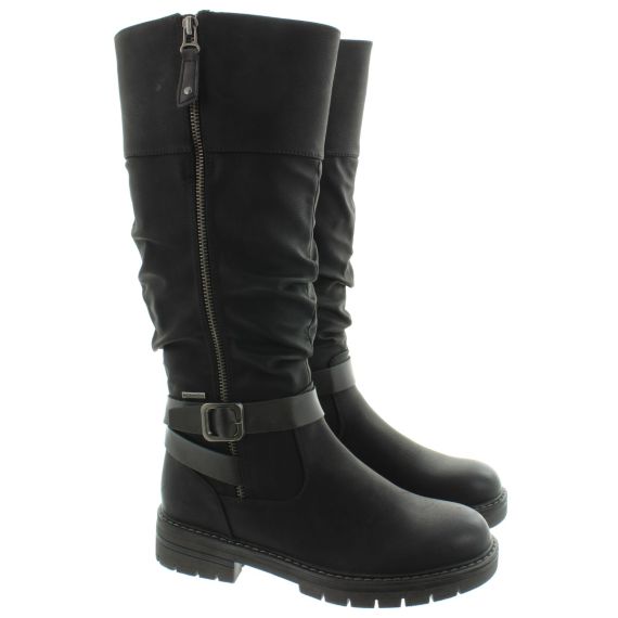 LUNAR Ladies Margo Waterproof Knee Boots In Black 