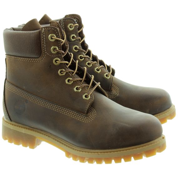 TIMBERLAND Leather 27097 6 Inch Classic Lace Ankle boots in Brown