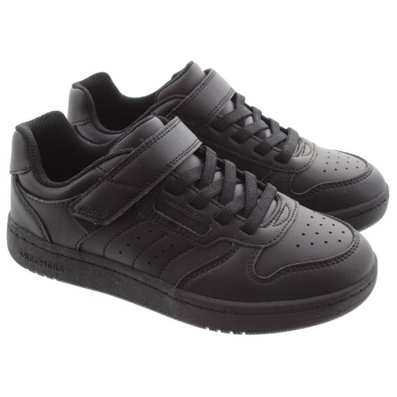 SKECHERS Kids 405638L Quick Street Shoes In Black 