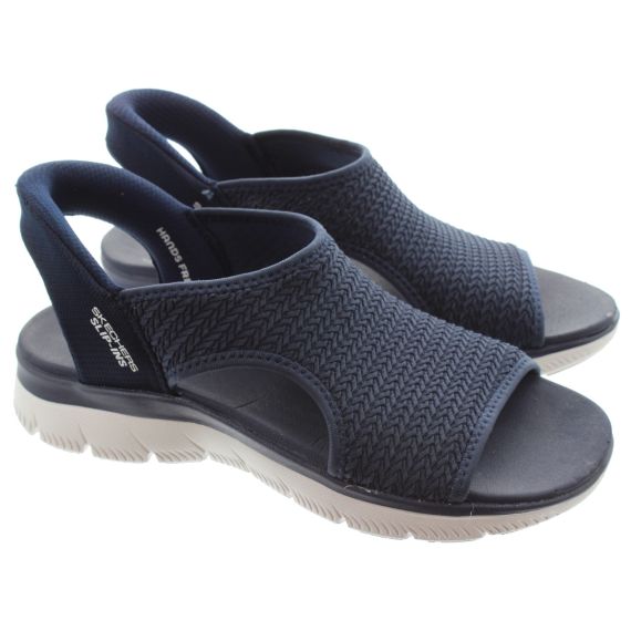 SKECHERS Ladies 119519 Slip Ins Sandals In Navy 