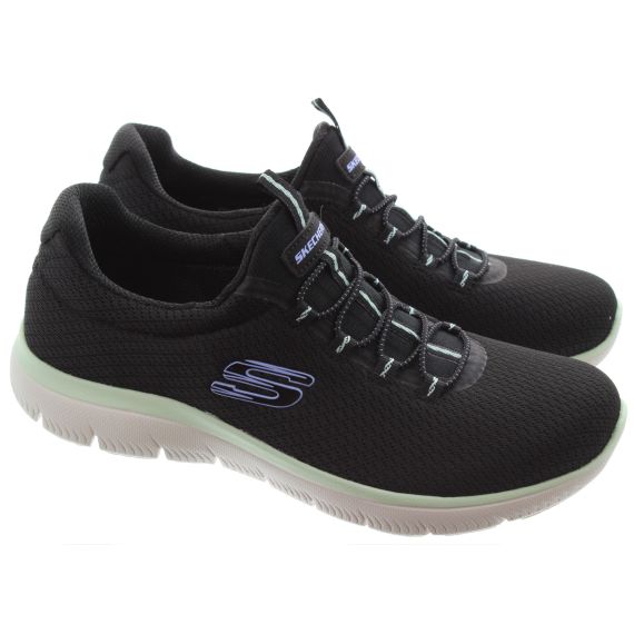 SKECHERS Ladies 150268 Summits Trainers In Black Multi