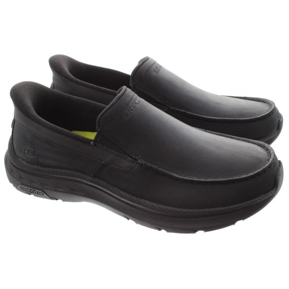 SKECHERS Mens 205334 Pollard Slip Ins Shoes In Black 