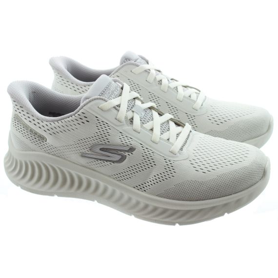 SKECHERS Mens 216375 Payton Slip Ins Trainers In White/ Grey 