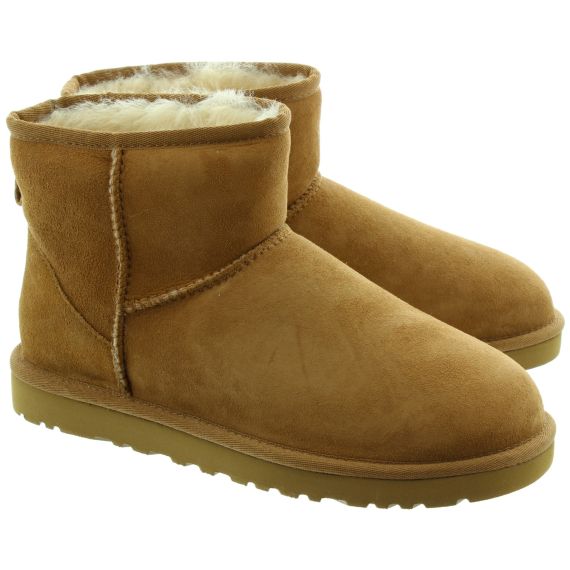 UGG Ladies Classic Mini II Boots In Chestnut