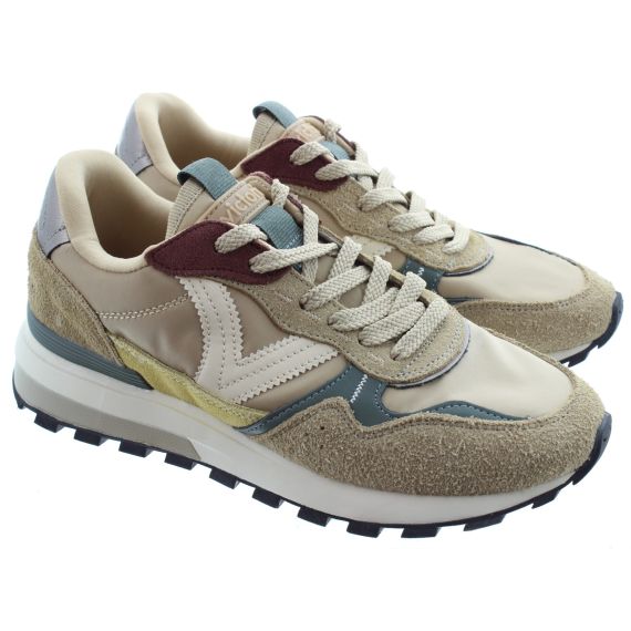 VICTORIA Ladies Luna Multi Trainers In Beige 
