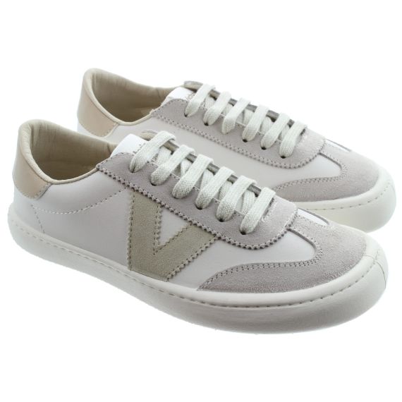 VICTORIA Ladies Olmo Barefoot Trainers In Beige 