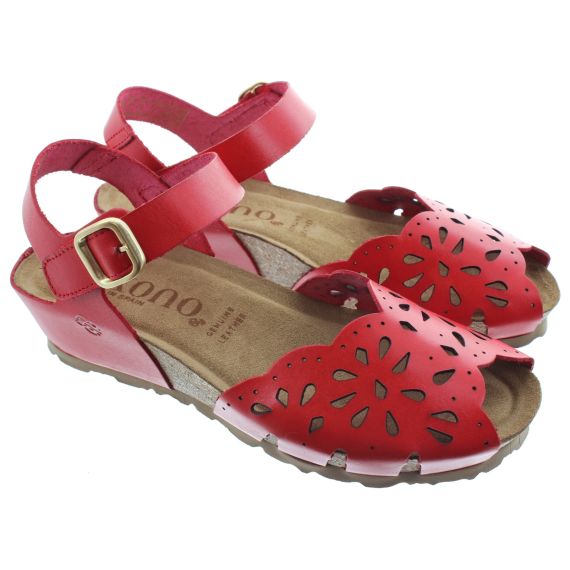 YOKONO Ladies Monaco 247 Sandals In Red 