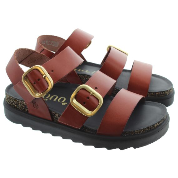 YOKONO Ladies Tunez 127 Chunky Sandals In Tan